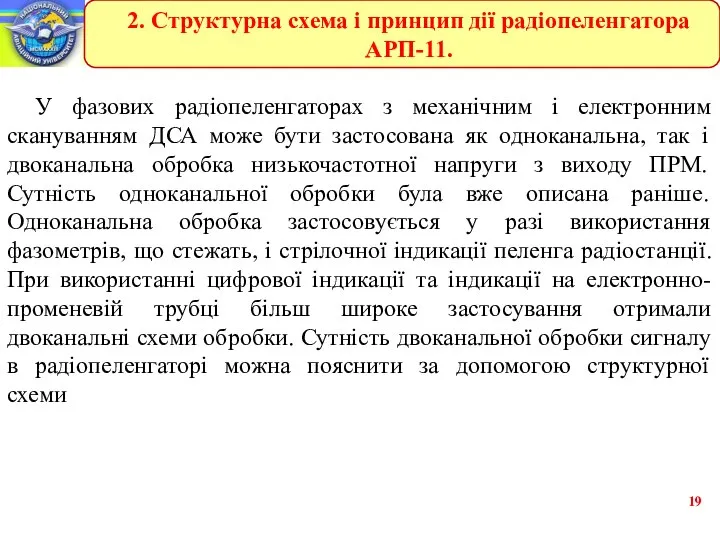 У фазових радіопеленгаторах з механічним і електронним скануванням ДСА може бути