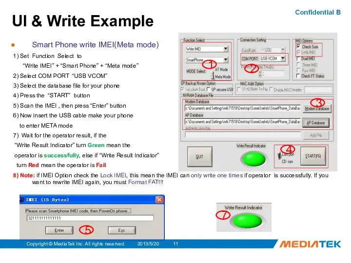 2013/5/20 Copyright © MediaTek Inc. All rights reserved. UI & Write