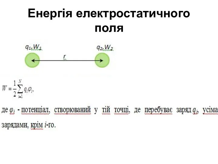 Енергія електростатичного поля