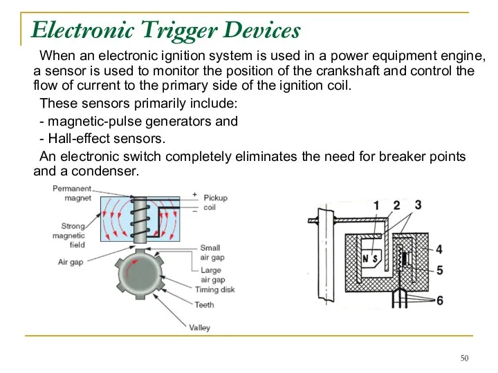 Electronic Trigger Devices When an electronic ignition system is used in