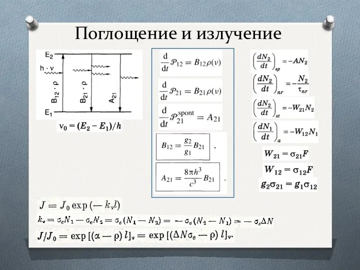 Поглощение и излучение