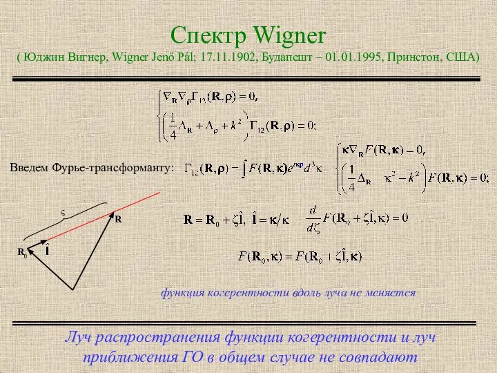 Спектр Wigner ( Юджин Вигнер, Wigner Jenő Pál; 17.11.1902, Будапешт –