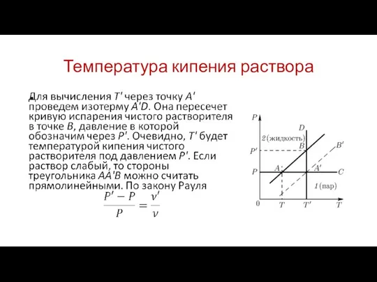 Температура кипения раствора