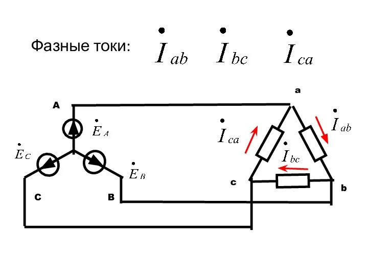 Фазные токи: A B C a c b