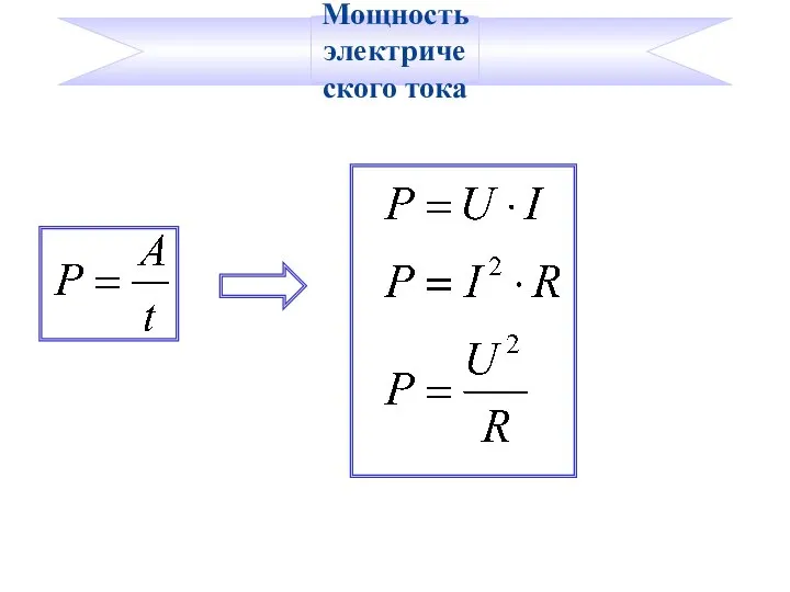 Мощность электрического тока