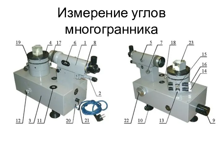 Измерение углов многогранника