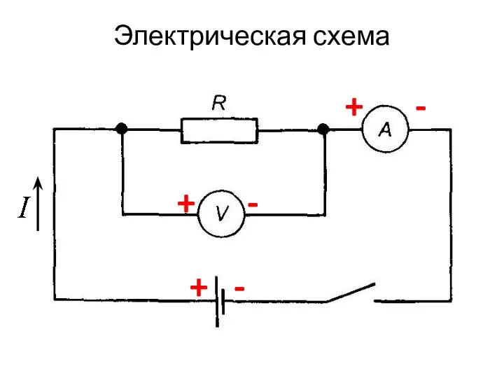 + - + - + - Электрическая схема