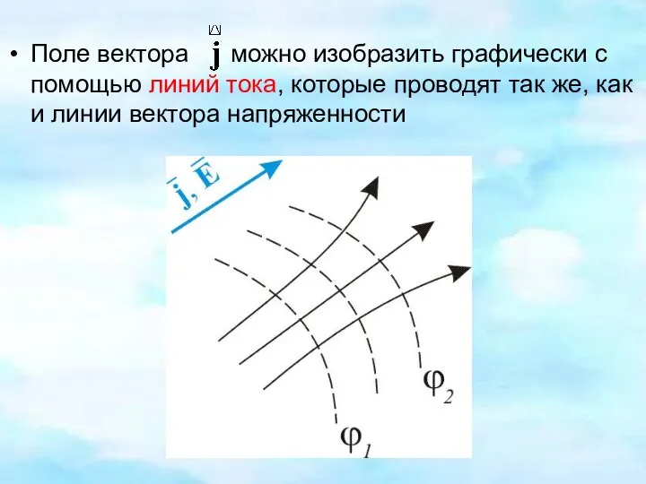 Поле вектора можно изобразить графически с помощью линий тока, которые проводят