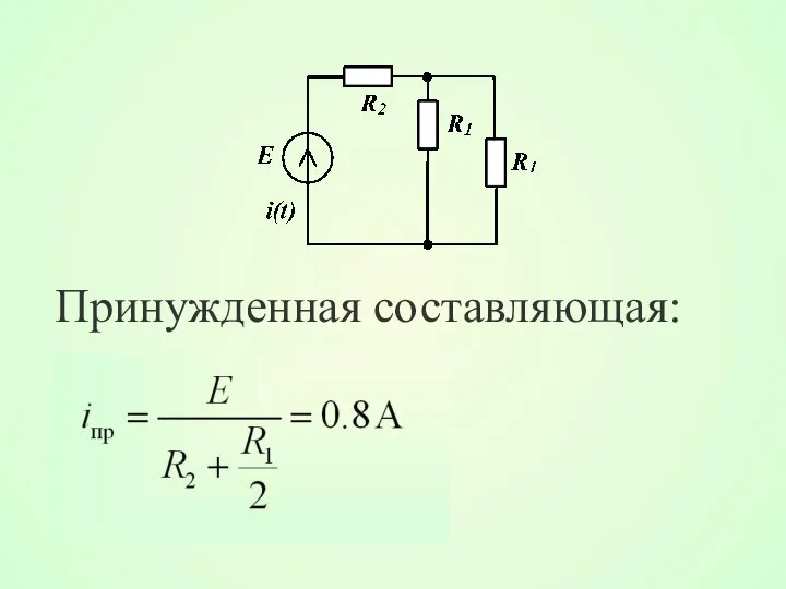 Принужденная составляющая: