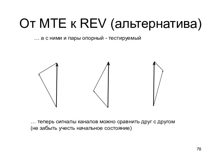 … а с ними и пары опорный - тестируемый … теперь