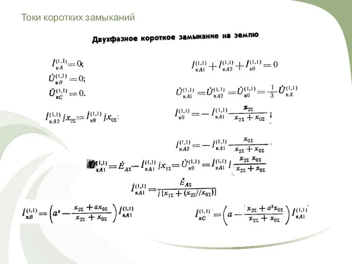 Токи коротких замыканий