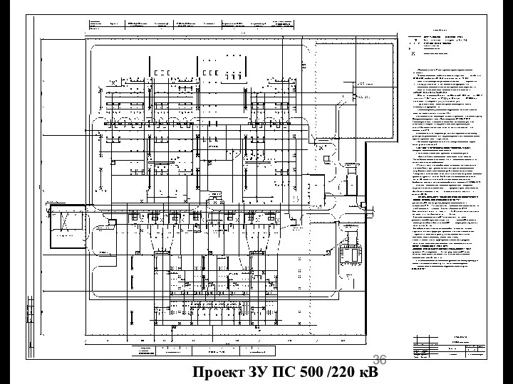 Проект ЗУ ПС 500 /220 кВ