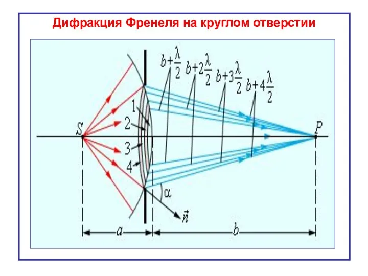 Дифракция Френеля на круглом отверстии