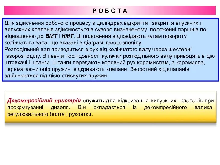 Р О Б О Т А Для здійснення робочого процесу в