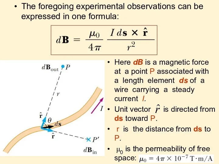 The foregoing experimental observations can be expressed in one formula: Here