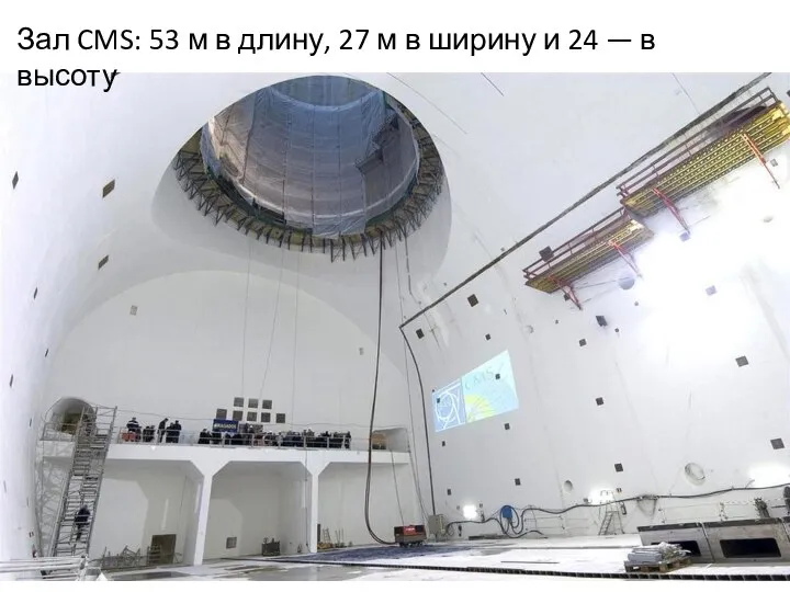 Зал CMS: 53 м в длину, 27 м в ширину и 24 — в высоту