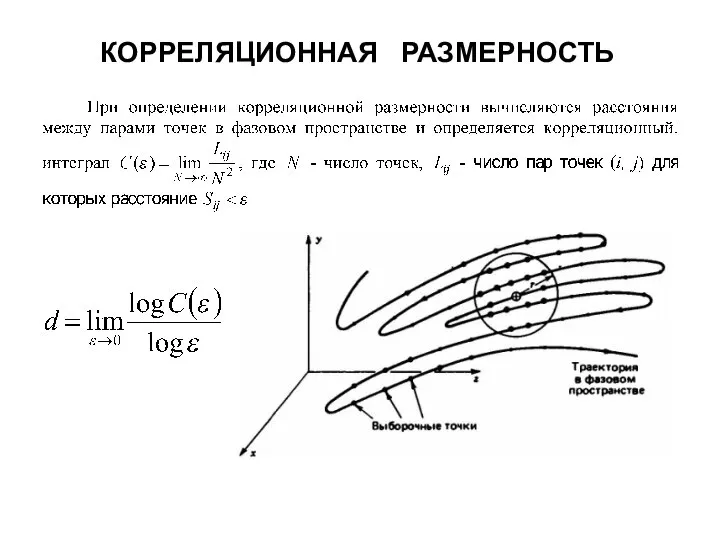 КОРРЕЛЯЦИОННАЯ РАЗМЕРНОСТЬ