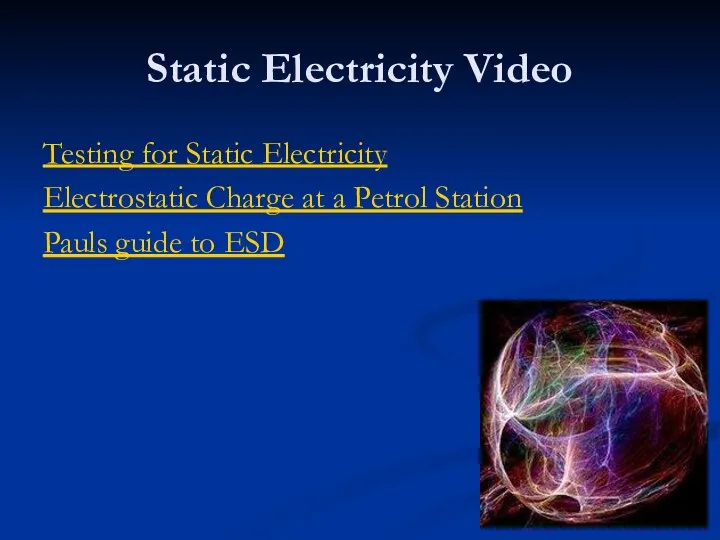 Static Electricity Video Testing for Static Electricity Electrostatic Charge at a