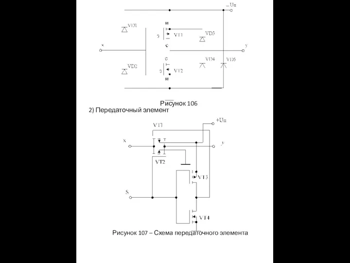 Рисунок 106 2) Передаточный элемент Рисунок 107 – Схема передаточного элемента