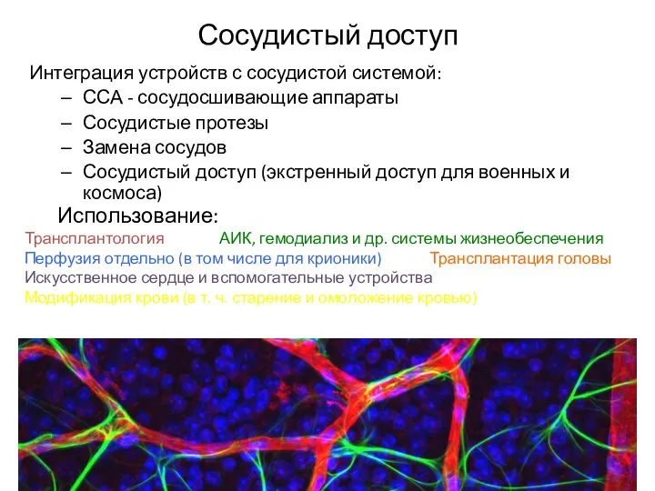 Сосудистый доступ Интеграция устройств с сосудистой системой: ССА - сосудосшивающие аппараты