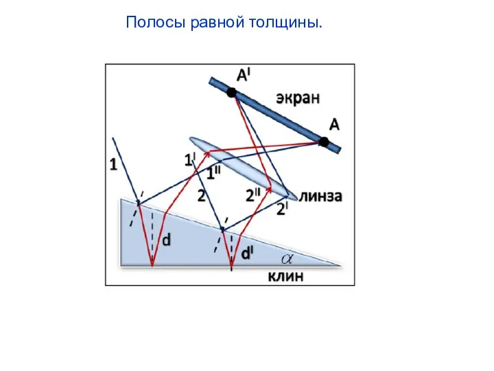 Полосы равной толщины.