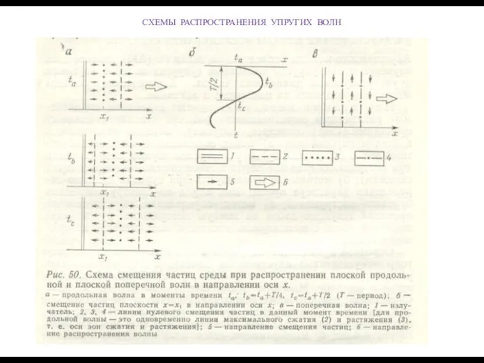 СХЕМЫ РАСПРОСТРАНЕНИЯ УПРУГИХ ВОЛН