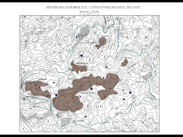 ИГОЛЬСКО-ТАЛОВОЕ К.П. СТРУКТУРНАЯ КАРТА ПО ОГБ