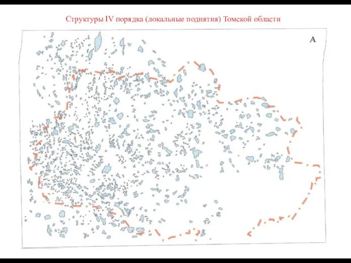 Структуры IV порядка (локальные поднятия) Томской области