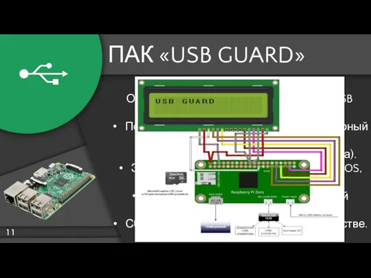 ПАК «USB GUARD» РЕЗУЛЬТАТЫ Описание функционала модели ПАК «USB GUARD» Политика