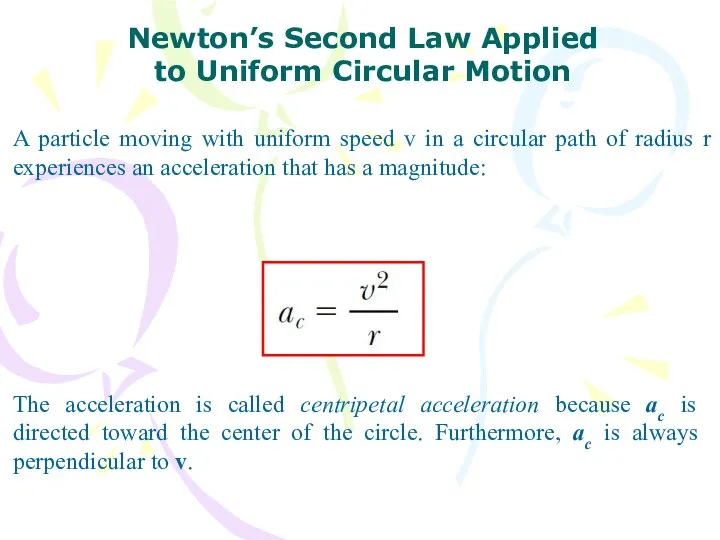 A particle moving with uniform speed v in a circular path