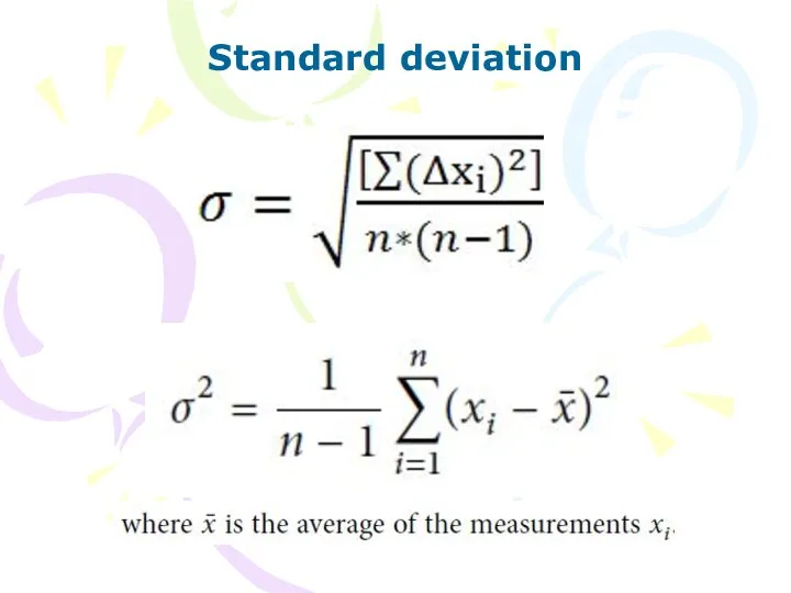 Standard deviation