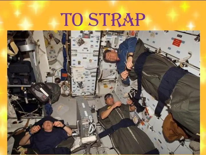 To strap