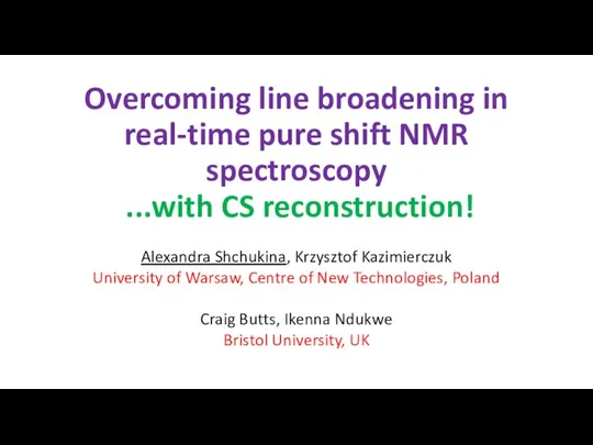 Overcoming line broadening in real-time pure shift NMR spectroscopy ...with CS