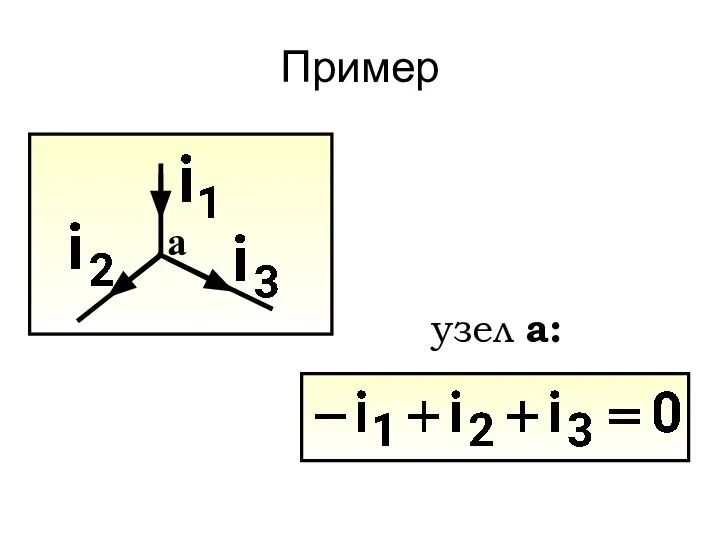 Пример узел а: