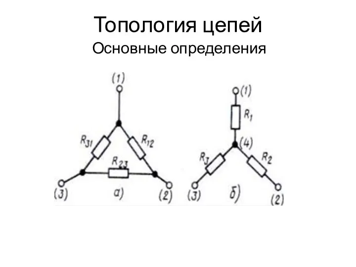 Топология цепей Основные определения