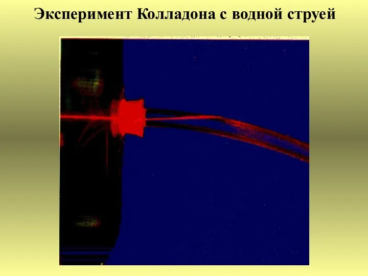 Эксперимент Колладона с водной струей