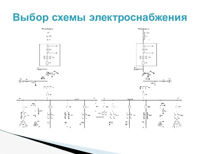 Выбор схемы электроснабжения