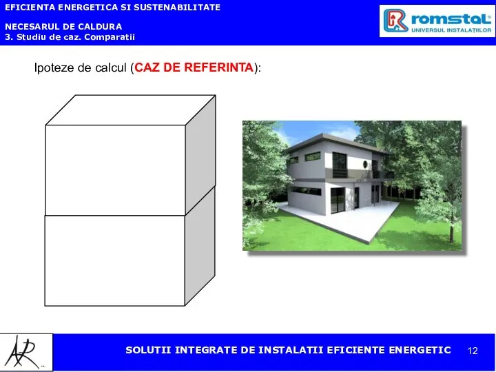 EFICIENTA ENERGETICA SI SUSTENABILITATE NECESARUL DE CALDURA 3. Studiu de caz.