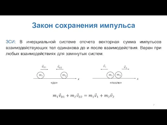 Закон сохранения импульса