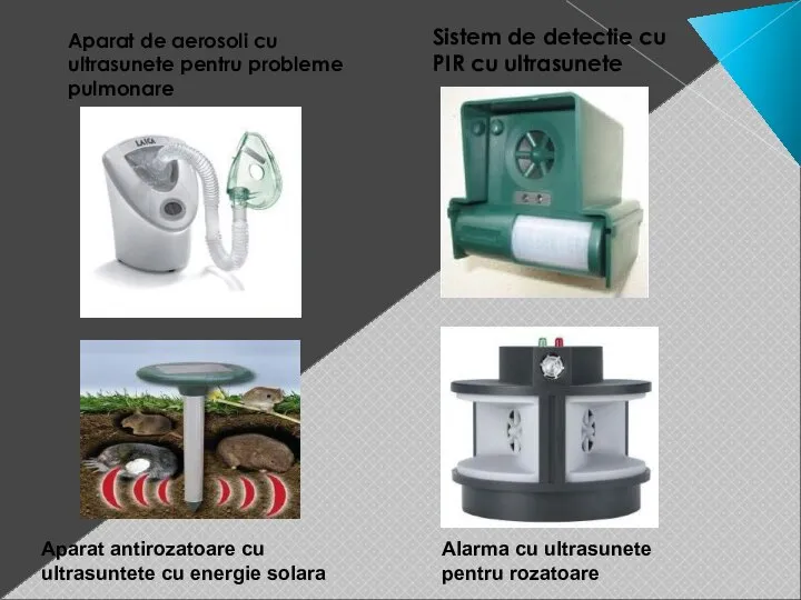 Aparat de aerosoli cu ultrasunete pentru probleme pulmonare Sistem de detectie