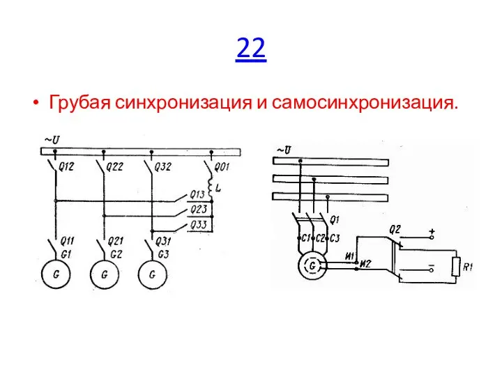 22 Грубая синхронизация и самосинхронизация.