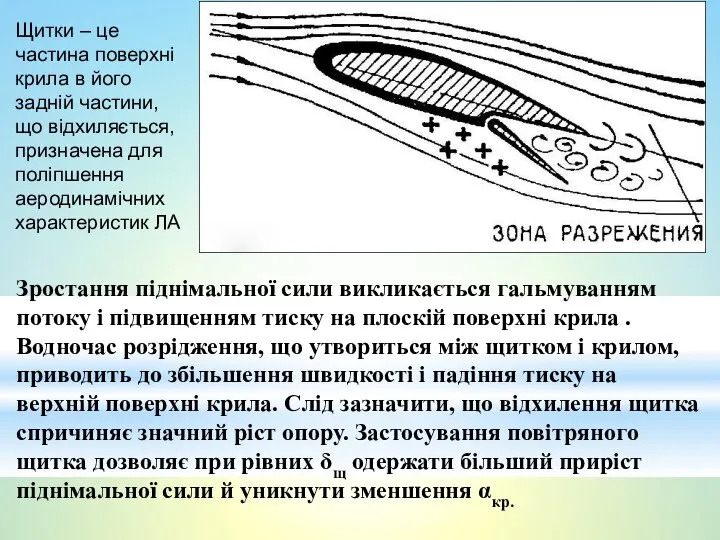 Щитки – це частина поверхні крила в його задній частини, що