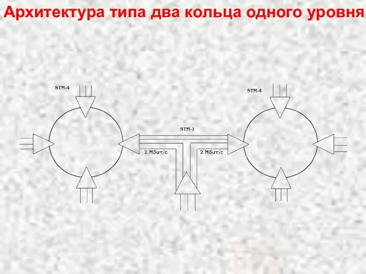 Архитектура типа два кольца одного уровня