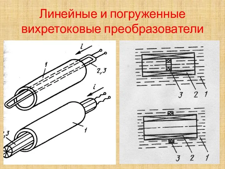 Линейные и погруженные вихретоковые преобразователи