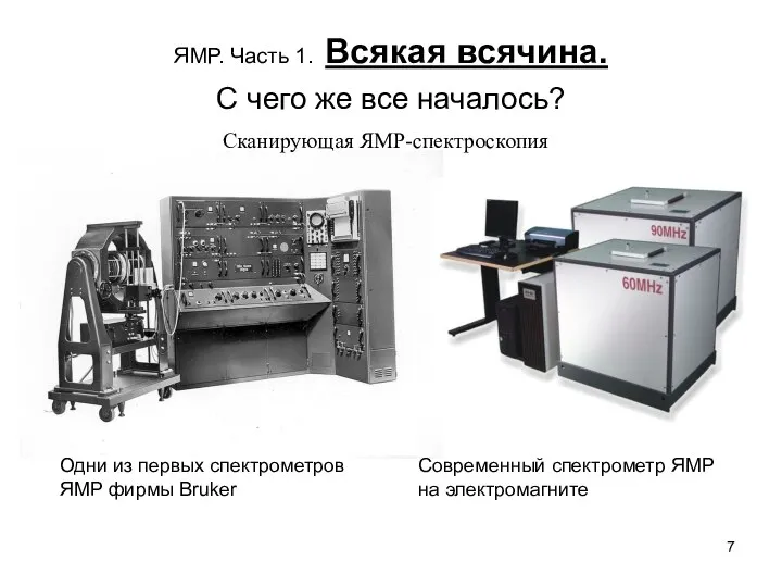 ЯМР. Часть 1. Всякая всячина. С чего же все началось? Сканирующая