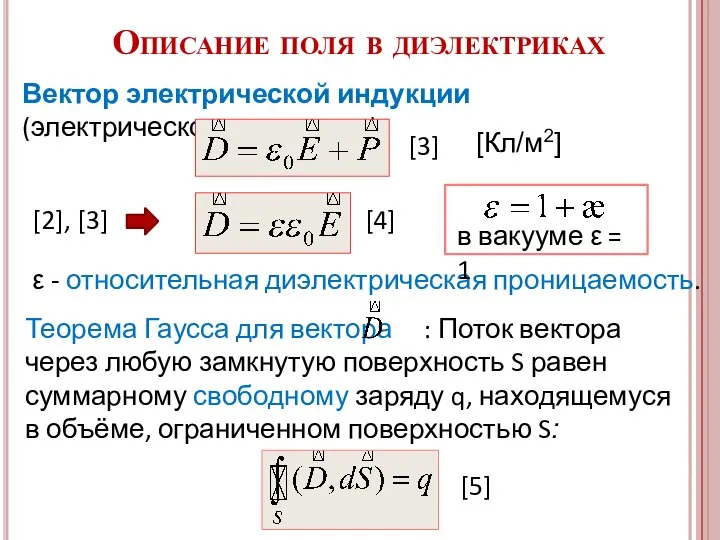 Теорема Гаусса для вектора : Поток вектора через любую замкнутую поверхность