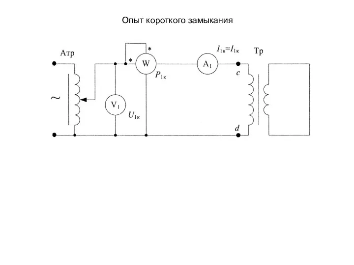 Опыт короткого замыкания