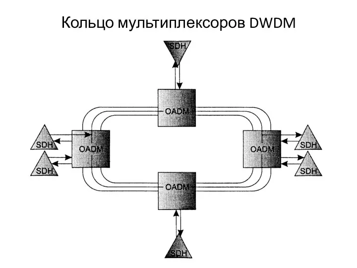 Кольцо мультиплексоров DWDM