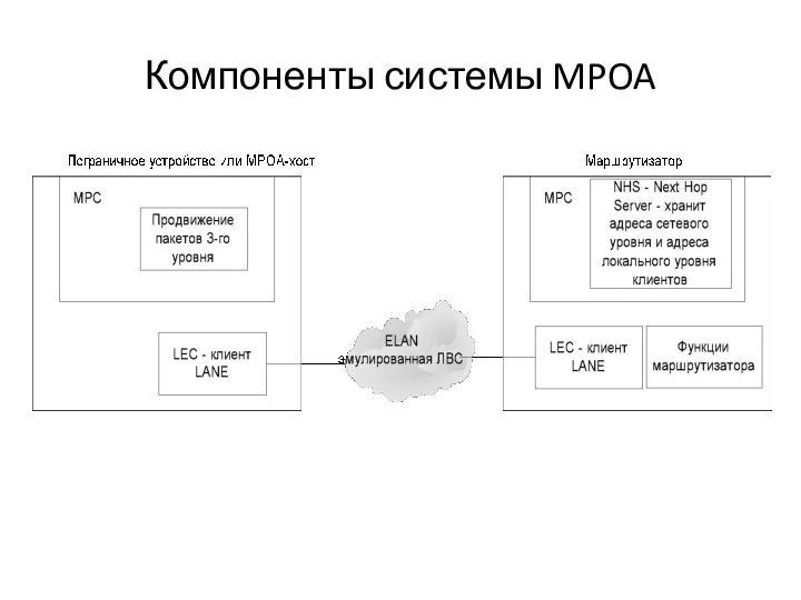 Компоненты системы MPOA