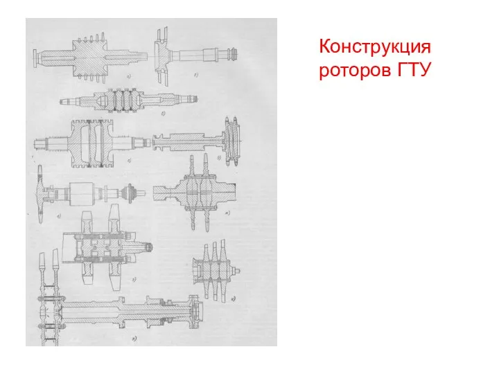 Конструкция роторов ГТУ